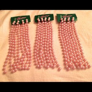 New - Pink bead garland (3-pack)